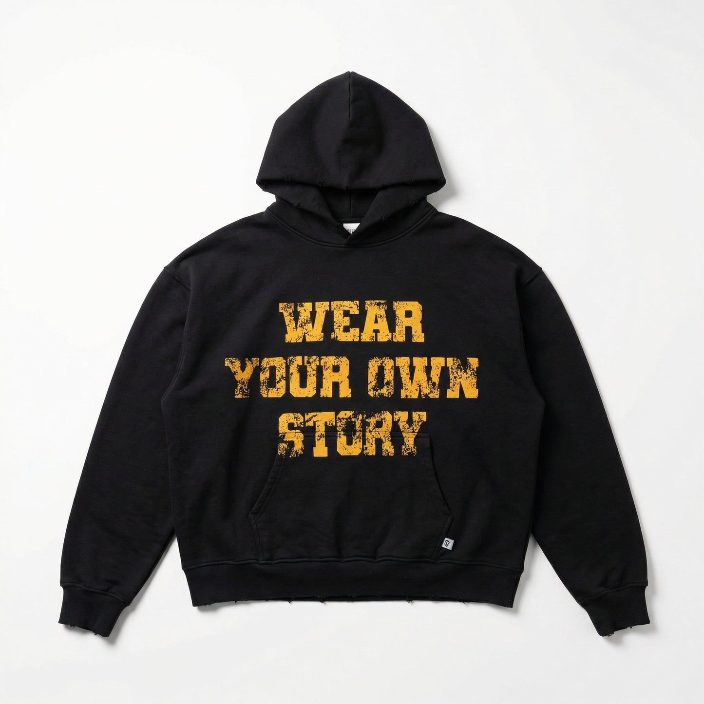 Edenzo WYOS Hoodie Oversized Schwarz Frontansicht