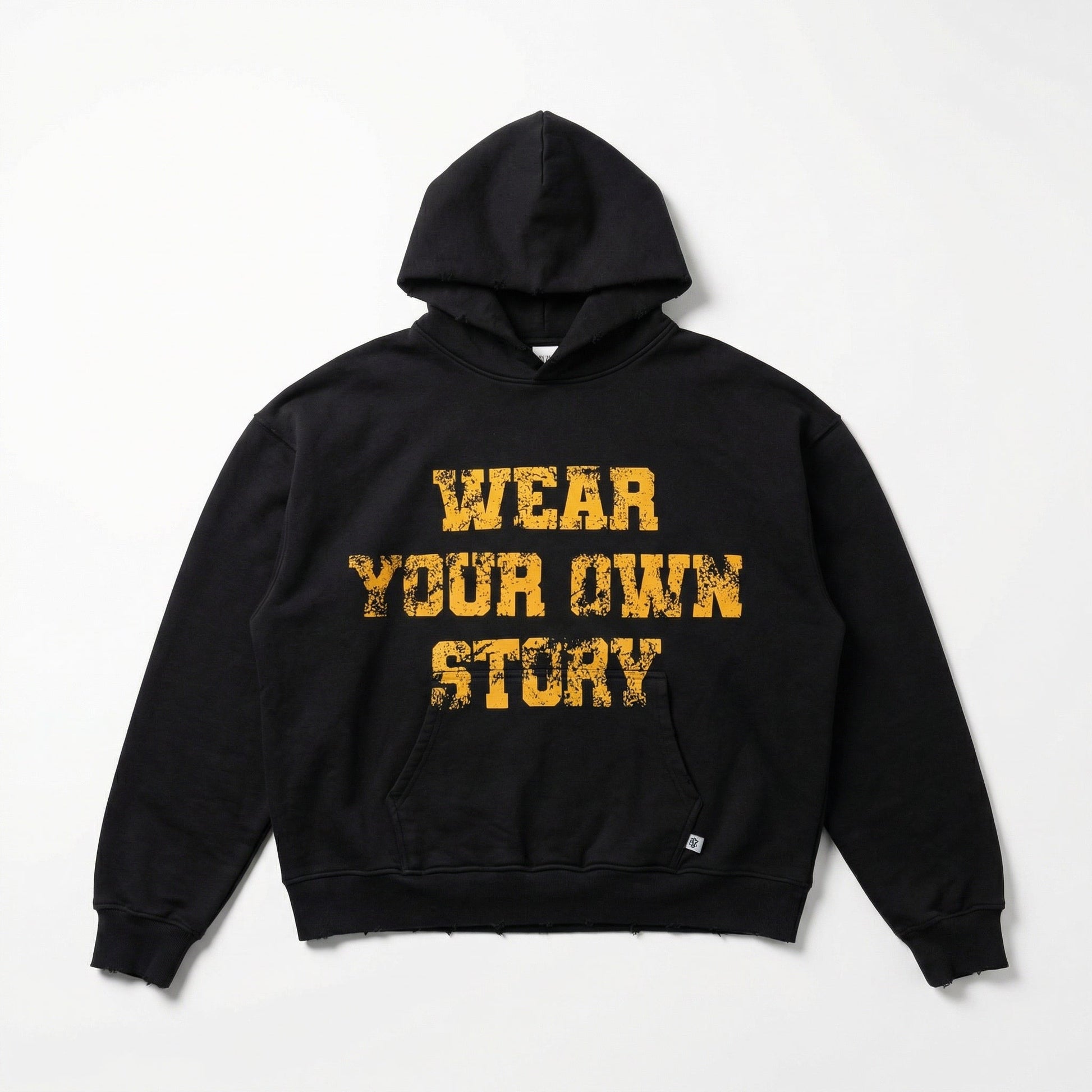 Edenzo WYOS Hoodie Oversized Schwarz Frontansicht